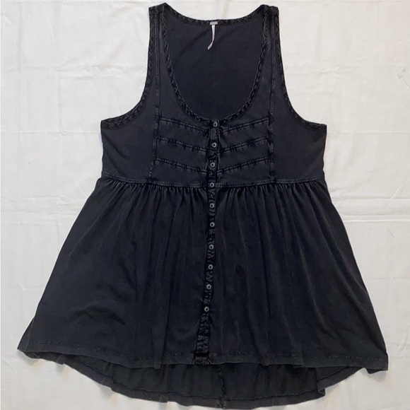 Free People Brooke Tunic - Washed Black - Picture 6 of 13